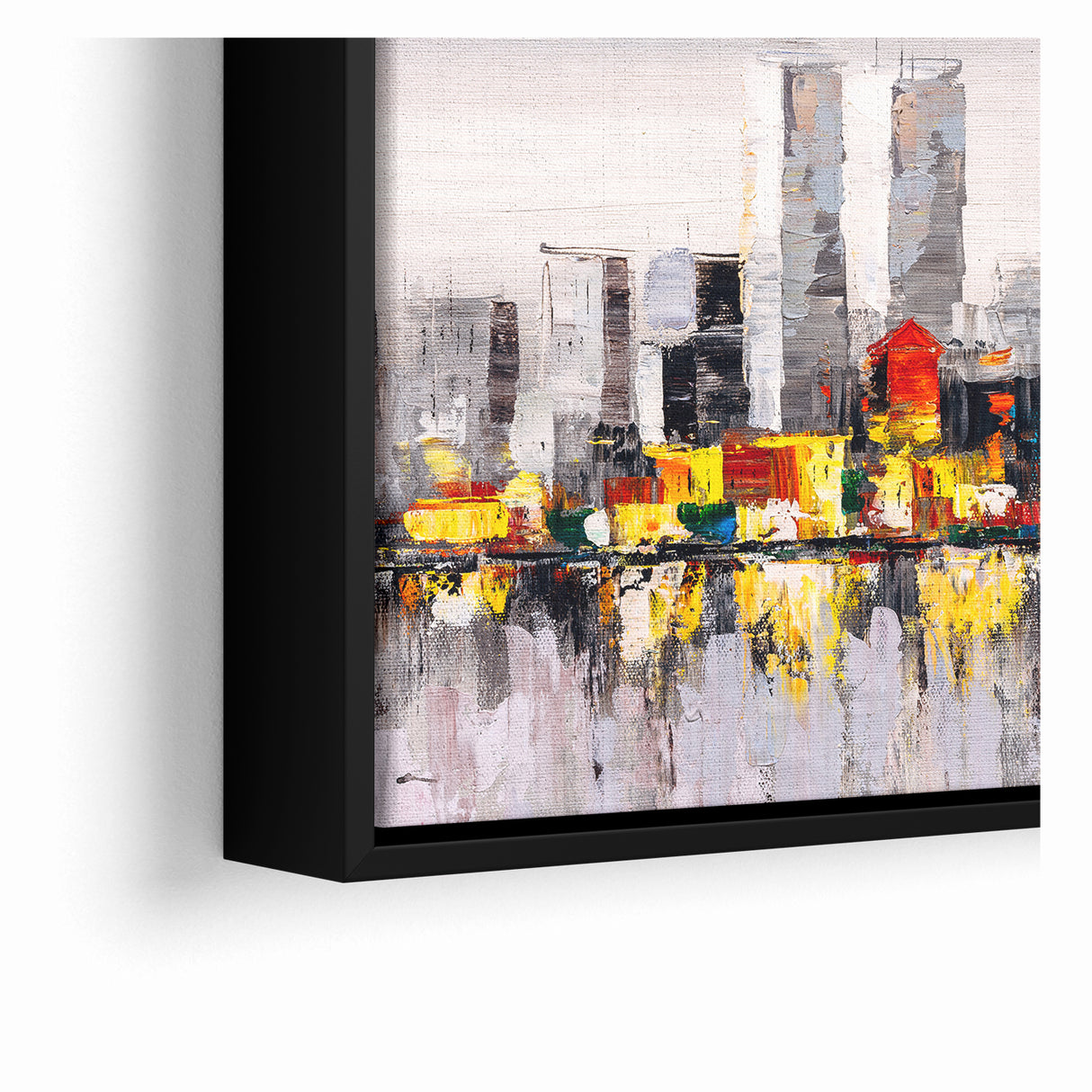 Colorful Abstract Cityscape Art - Modern Urban Architectural Print