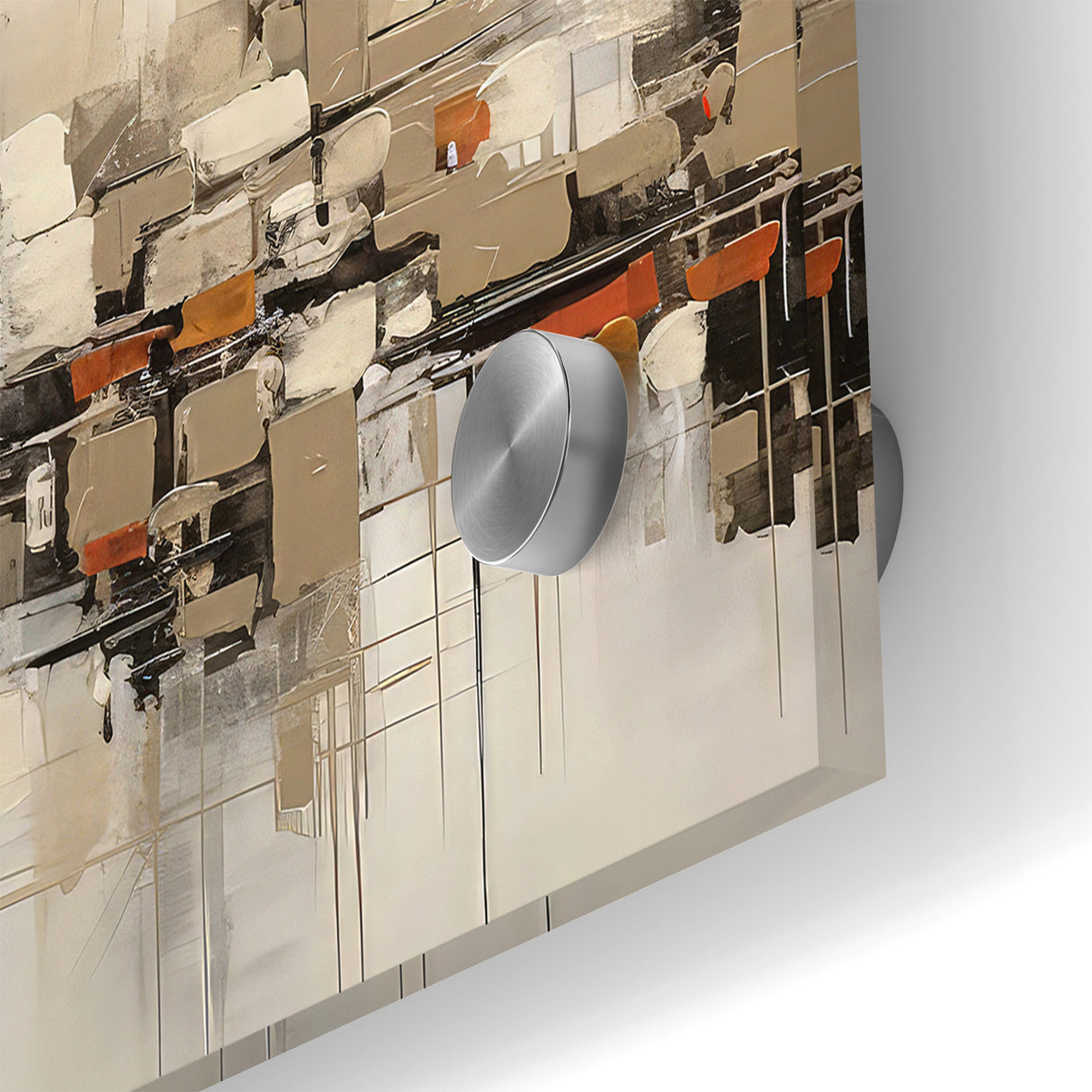 Abstract Geometric Cityscape Art - Modern Architectural Wall Print