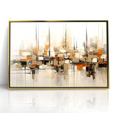 Abstract Geometric Cityscape Art - Modern Architectural Wall Print