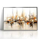 Abstract Geometric Cityscape Art - Modern Architectural Wall Print