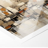 Abstract Geometric Cityscape Art - Modern Architectural Wall Print