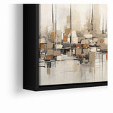 Abstract Geometric Cityscape Art - Modern Architectural Wall Print