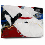 Dynamic Strokes and Lines Abstract Art - Modern Geometric Line Canvas