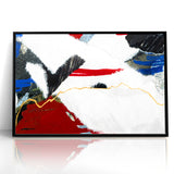 Dynamic Strokes and Lines Abstract Art - Modern Geometric Line Canvas