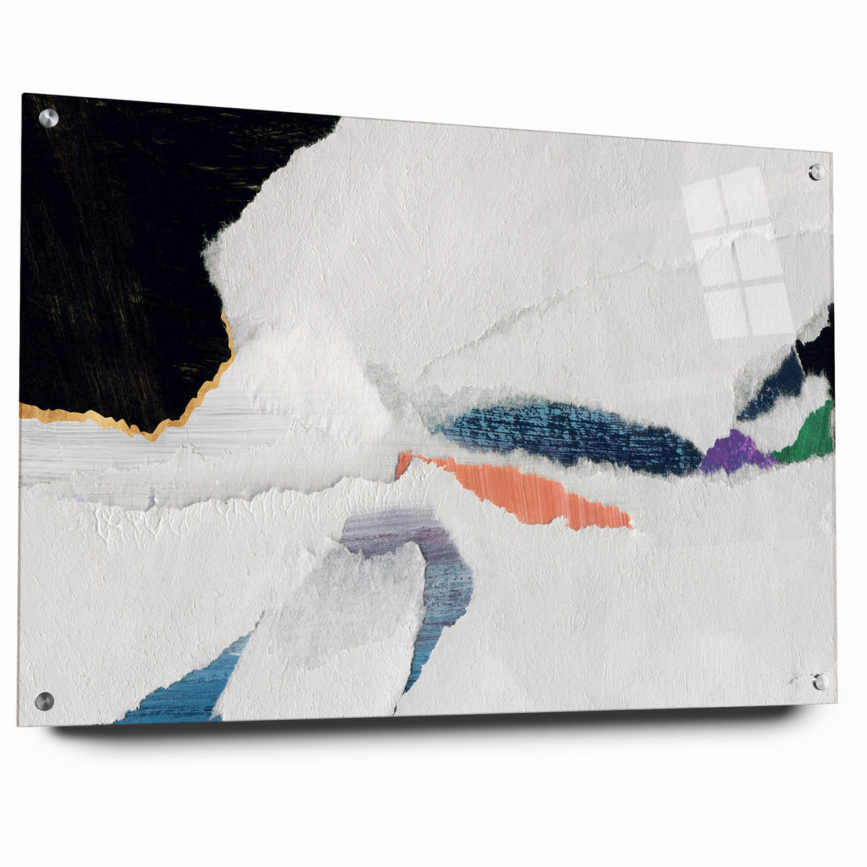 Colorful Strokes and Lines Abstract Art - Modern Geometric Canvas