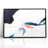 Colorful Strokes and Lines Abstract Art - Modern Geometric Canvas