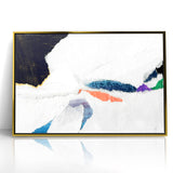 Colorful Strokes and Lines Abstract Art - Modern Geometric Canvas