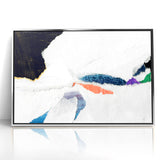 Colorful Strokes and Lines Abstract Art - Modern Geometric Canvas