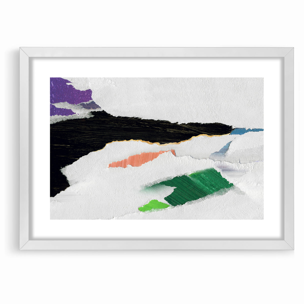 Vibrant Strokes and Lines Abstract Art - Modern Geometric Canvas