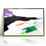 Vibrant Strokes and Lines Abstract Art - Modern Geometric Canvas