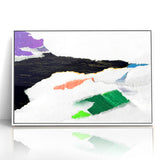 Vibrant Strokes and Lines Abstract Art - Modern Geometric Canvas