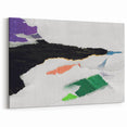 Vibrant Strokes and Lines Abstract Art - Modern Geometric Canvas