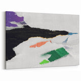 Vibrant Strokes and Lines Abstract Art - Modern Geometric Canvas