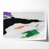 Vibrant Strokes and Lines Abstract Art - Modern Geometric Canvas