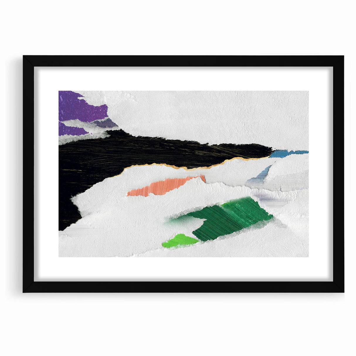 Vibrant Strokes and Lines Abstract Art - Modern Geometric Canvas