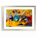 Vibrant Abstract Expressionist Art Canvas - Colorful Expressionist Painting