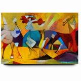Vibrant Abstract Expressionist Art Canvas - Colorful Expressionist Painting