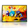 Vibrant Abstract Expressionist Art Canvas - Colorful Expressionist Painting