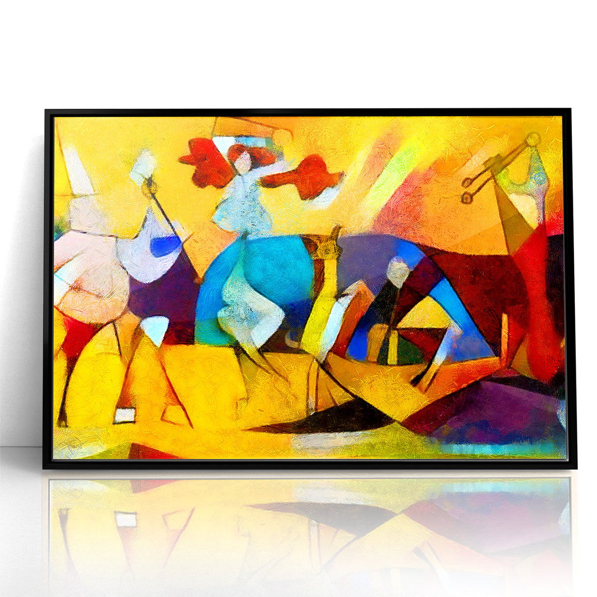 Vibrant Abstract Expressionist Art Canvas - Colorful Expressionist Painting