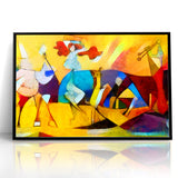 Vibrant Abstract Expressionist Art Canvas - Colorful Expressionist Painting