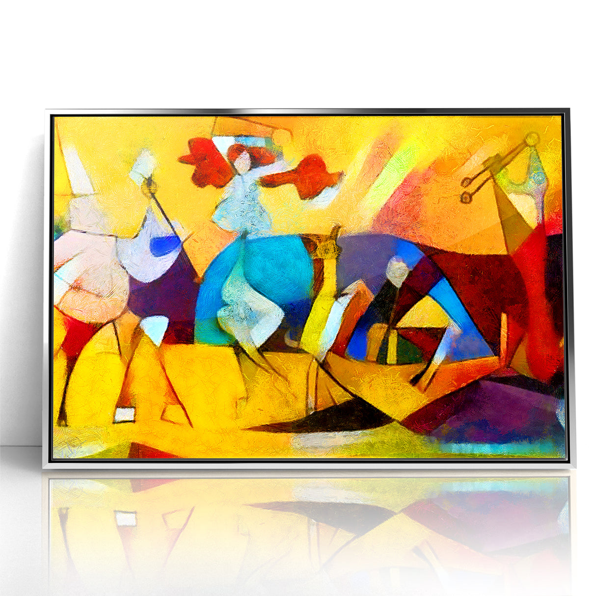 Vibrant Abstract Expressionist Art Canvas - Colorful Expressionist Painting