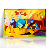 Vibrant Abstract Expressionist Art Canvas - Colorful Expressionist Painting
