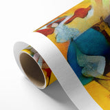 Vibrant Abstract Expressionist Art Canvas - Colorful Expressionist Painting