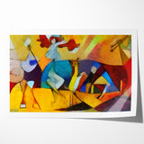Vibrant Abstract Expressionist Art Canvas - Colorful Expressionist Painting