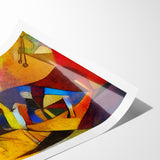 Vibrant Abstract Expressionist Art Canvas - Colorful Expressionist Painting