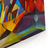 Vibrant Abstract Expressionist Art Canvas - Colorful Expressionist Painting