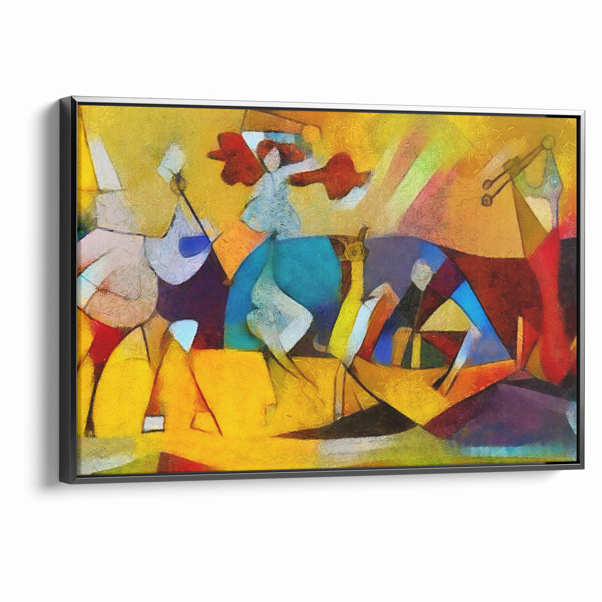 Vibrant Abstract Expressionist Art Canvas - Colorful Expressionist Painting