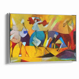 Vibrant Abstract Expressionist Art Canvas - Colorful Expressionist Painting