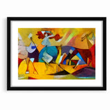 Vibrant Abstract Expressionist Art Canvas - Colorful Expressionist Painting