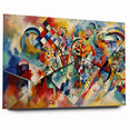 Vivid Abstract Expressionist Canvas Wall Art