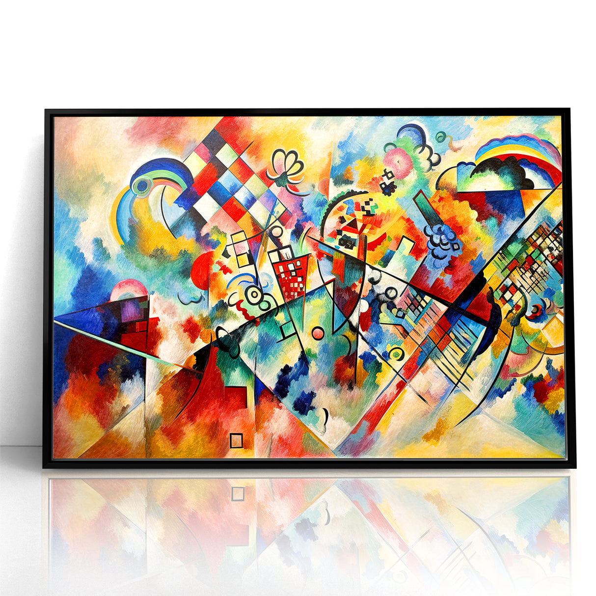 Vivid Abstract Expressionist Canvas Wall Art