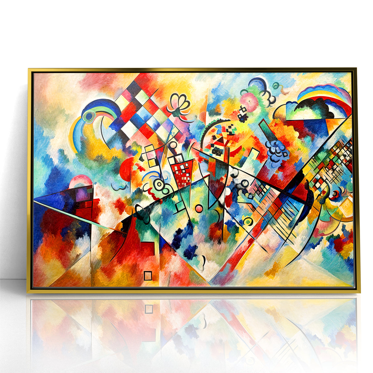 Vivid Abstract Expressionist Canvas Wall Art