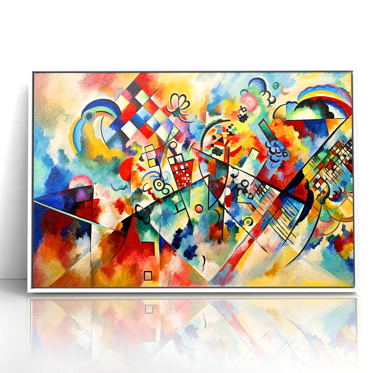 Vivid Abstract Expressionist Canvas Wall Art