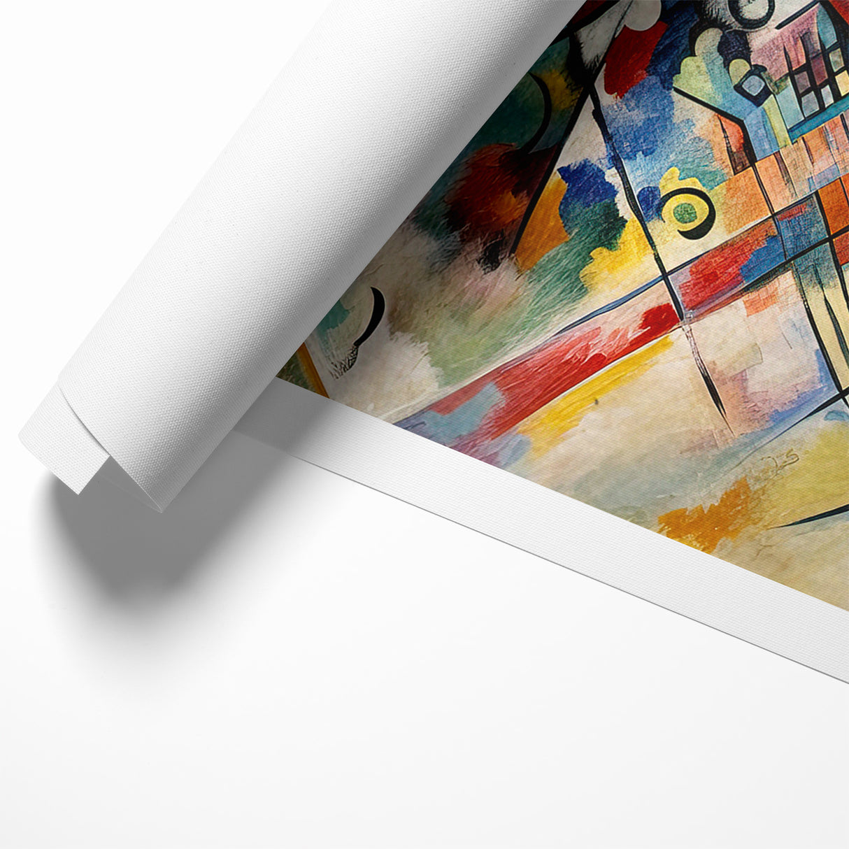 Vivid Abstract Expressionist Canvas Wall Art