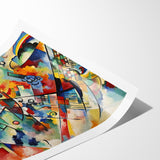 Vivid Abstract Expressionist Canvas Wall Art