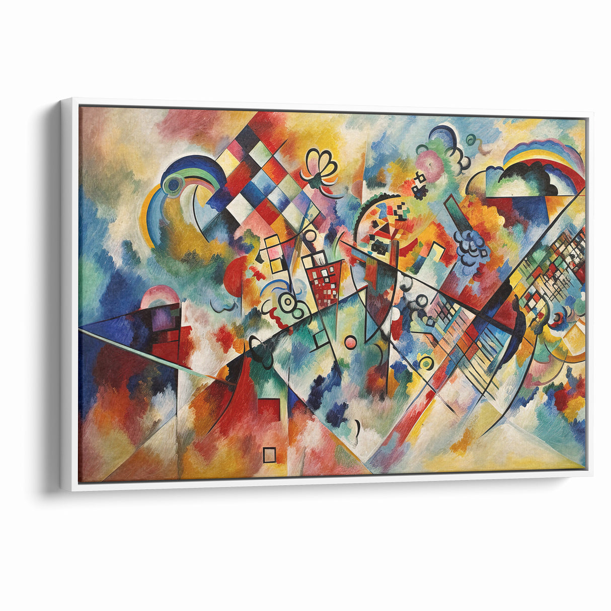 Vivid Abstract Expressionist Canvas Wall Art