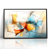 Fluid Abstract Expressionist Canvas Wall Art