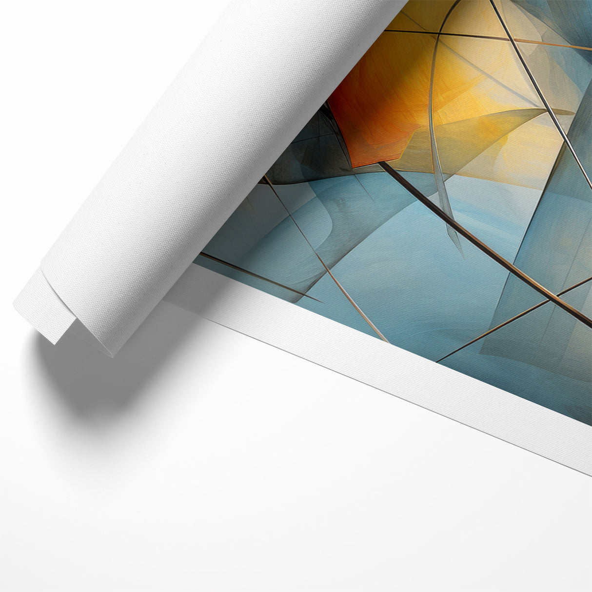 Fluid Abstract Expressionist Canvas Wall Art
