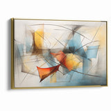 Fluid Abstract Expressionist Canvas Wall Art