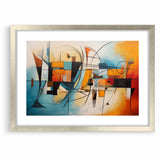 Abstract Expressionist Geometric Canvas Wall Art