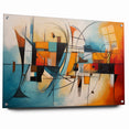 Abstract Expressionist Geometric Canvas Wall Art