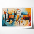 Abstract Expressionist Geometric Canvas Wall Art