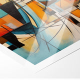 Abstract Expressionist Geometric Canvas Wall Art