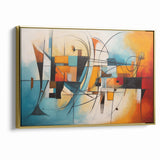 Abstract Expressionist Geometric Canvas Wall Art