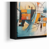 Abstract Expressionist Geometric Canvas Wall Art