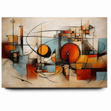 Modern Geometric Abstract Expressionist Canvas Wall Art